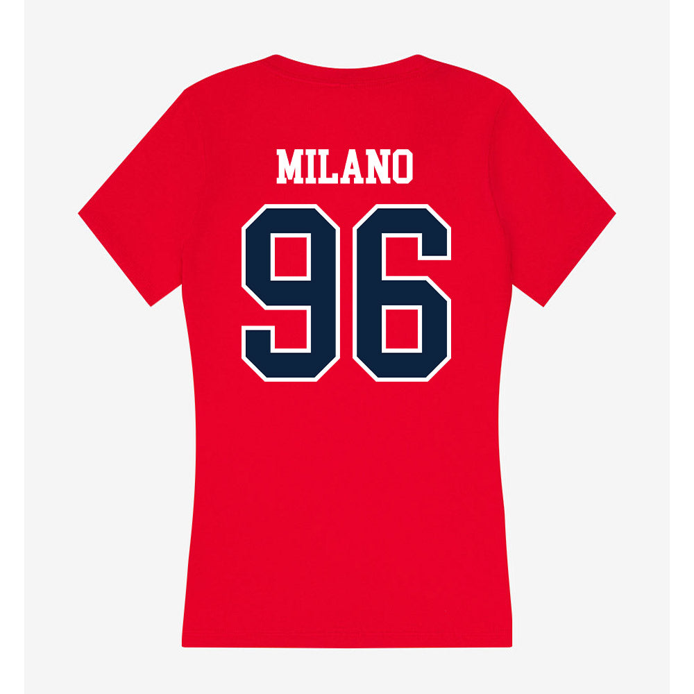 Stony Brook - NCAA Football : Franco Milano - Women's V-Neck T-Shirt-1
