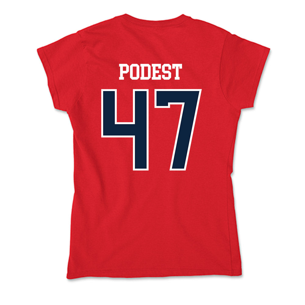 Stony Brook - NCAA Baseball : Jarek Podest - Soft Style Women’s T-Shirt-1