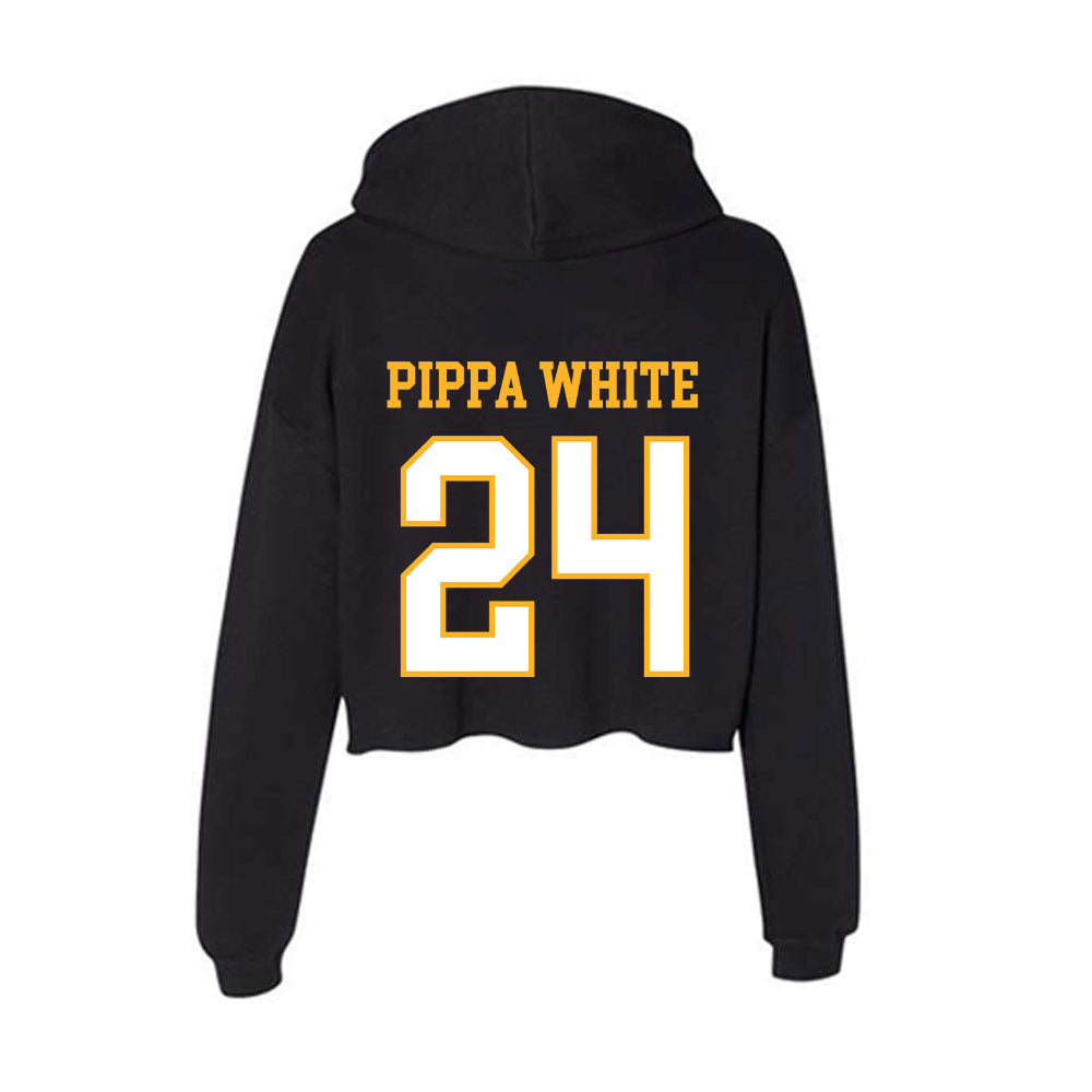 UW Milwaukee - NCAA Men's Basketball : Esyah Pippa White - Women's Crop Fleece Hoodie-1