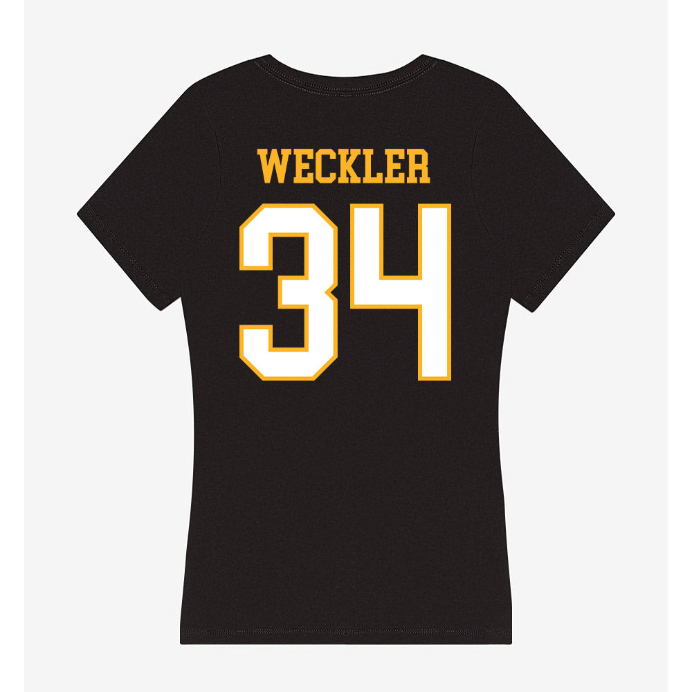 UW Milwaukee - NCAA Baseball : Mason Weckler - Women's V-Neck T-Shirt-1