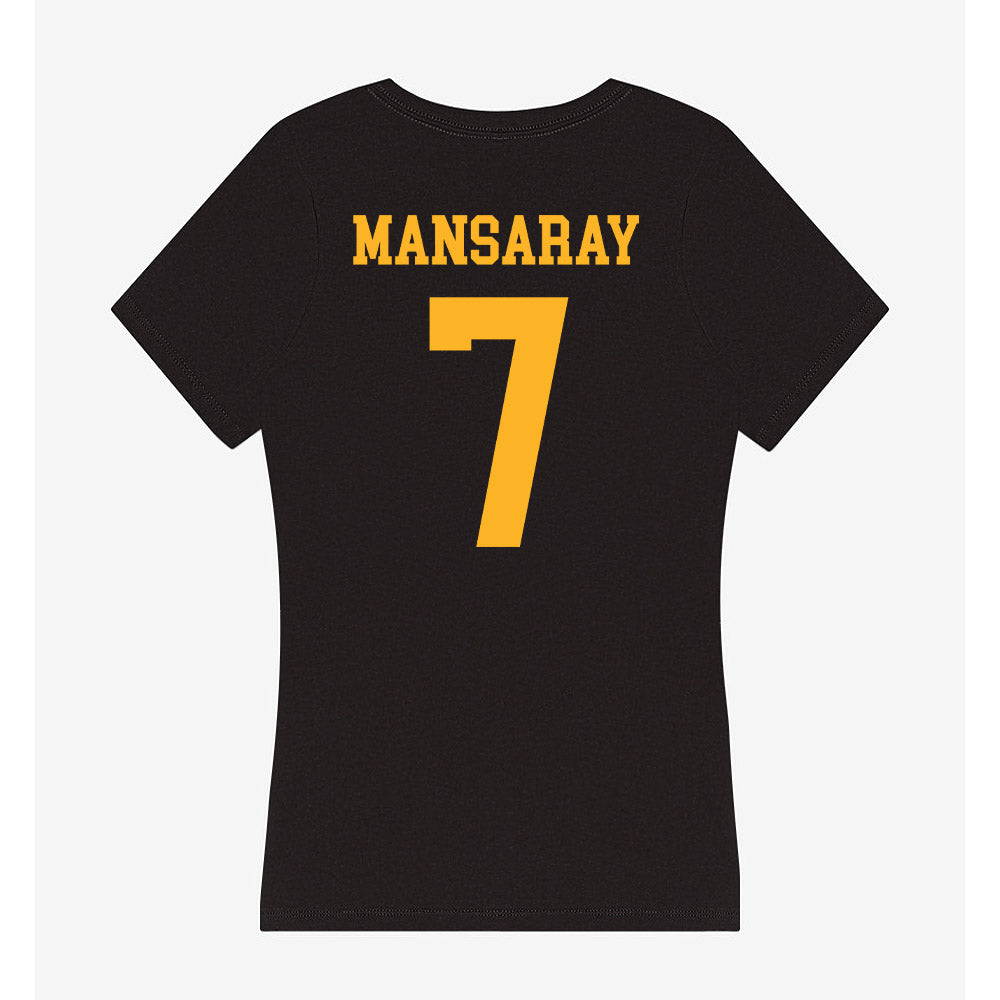 Valpo - NCAA Football : Michael Mansaray - Women's V-Neck T-Shirt-1