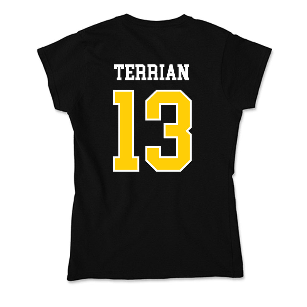Michigan Tech - NCAA Men's Basketball : Josh Terrian - Soft Style Women’s T-Shirt-1