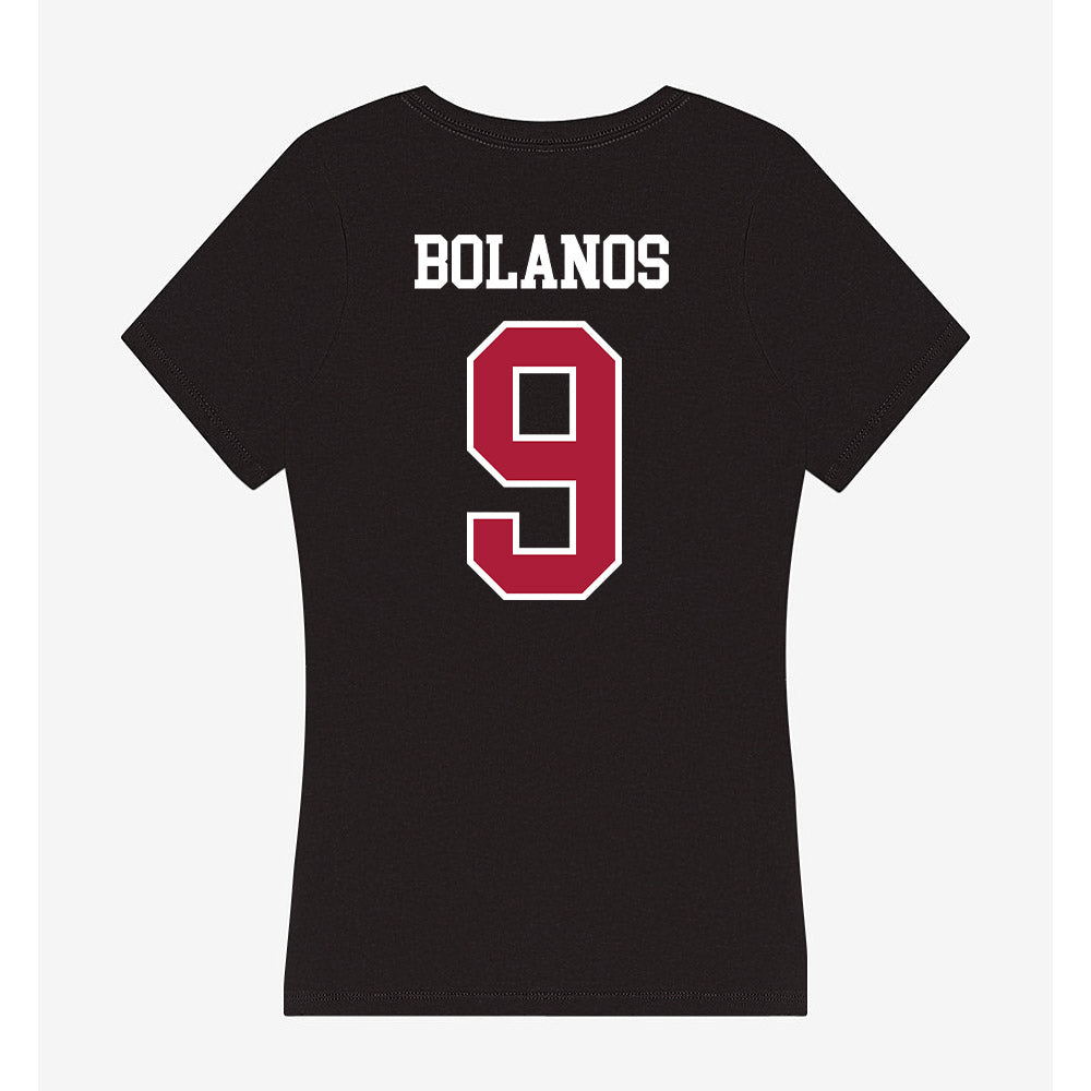LMU - NCAA Women's Soccer : Elise Bolanos - Women's V-Neck T-Shirt-1