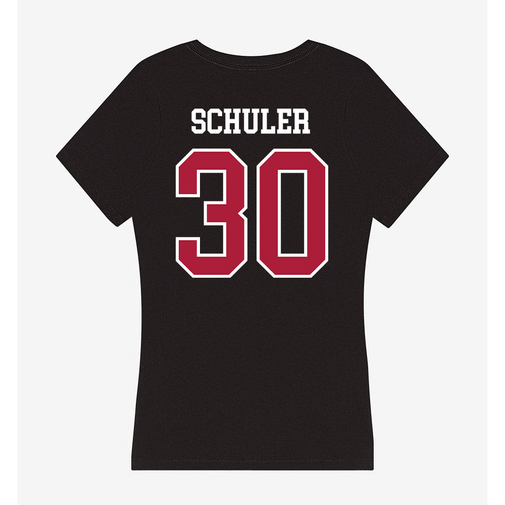 LMU - NCAA Women's Soccer : Sydney Schuler - Women's V-Neck T-Shirt-1