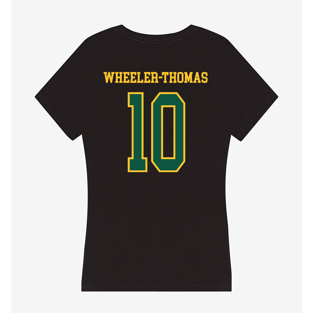 NDSU - NCAA Men's Basketball : Damari Wheeler-Thomas - Women's V-Neck T-Shirt-1