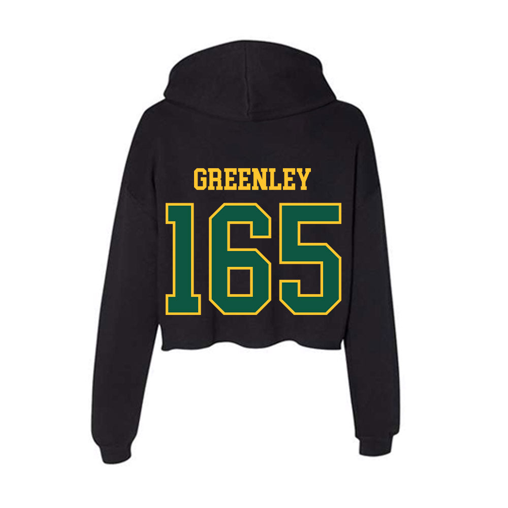 NDSU - NCAA Wrestling : Boeden Greenley - Women's Crop Fleece Hoodie-1