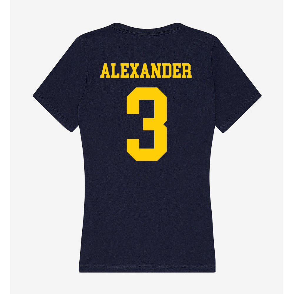 UCO - NCAA Baseball : Elijah Alexander - Women's V-Neck T-Shirt-1