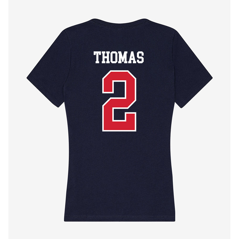 USI - NCAA Women's Volleyball : Aysa Thomas - Women's V-Neck T-Shirt-1