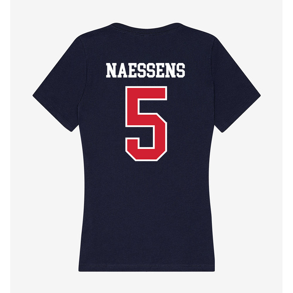 USI - NCAA Men's Soccer : Zach Naessens - Women's V-Neck T-Shirt-1