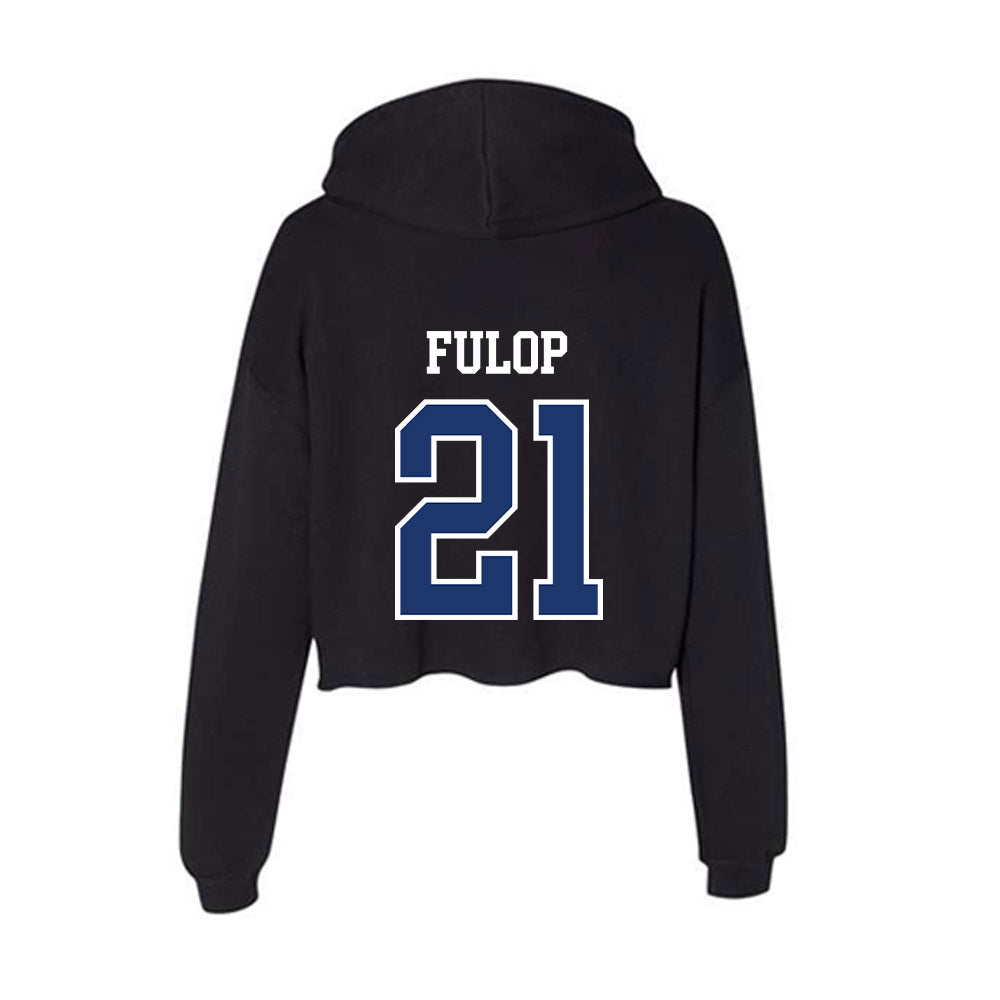 FGCU - NCAA Women's Soccer : Lindsay Fulop - Women's Crop Fleece Hooded Sweatshirt-1