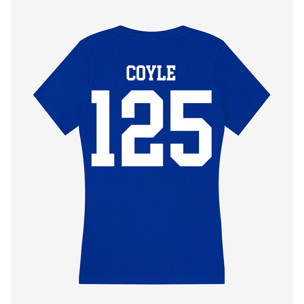 UNK - NCAA Wrestling : Caleb Coyle - Women's V-Neck T-Shirt-1