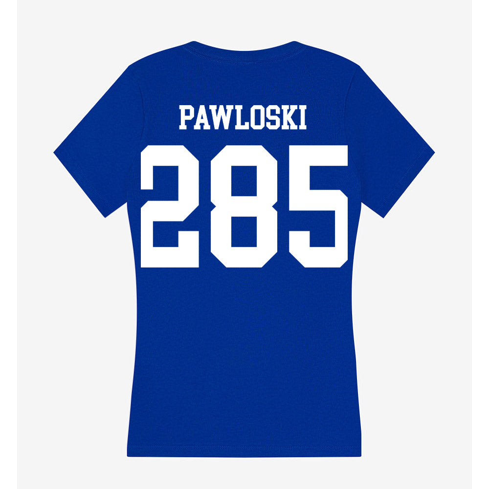 UNK - NCAA Wrestling : Luke Pawloski - Women's V-Neck T-Shirt-1