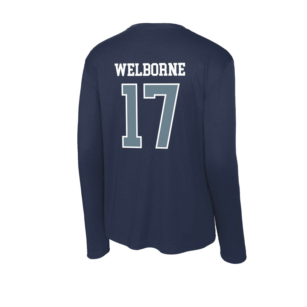 Howard - NCAA Men's Soccer : Rayce Welborne - Activewear Long Sleeve T-Shirt-1