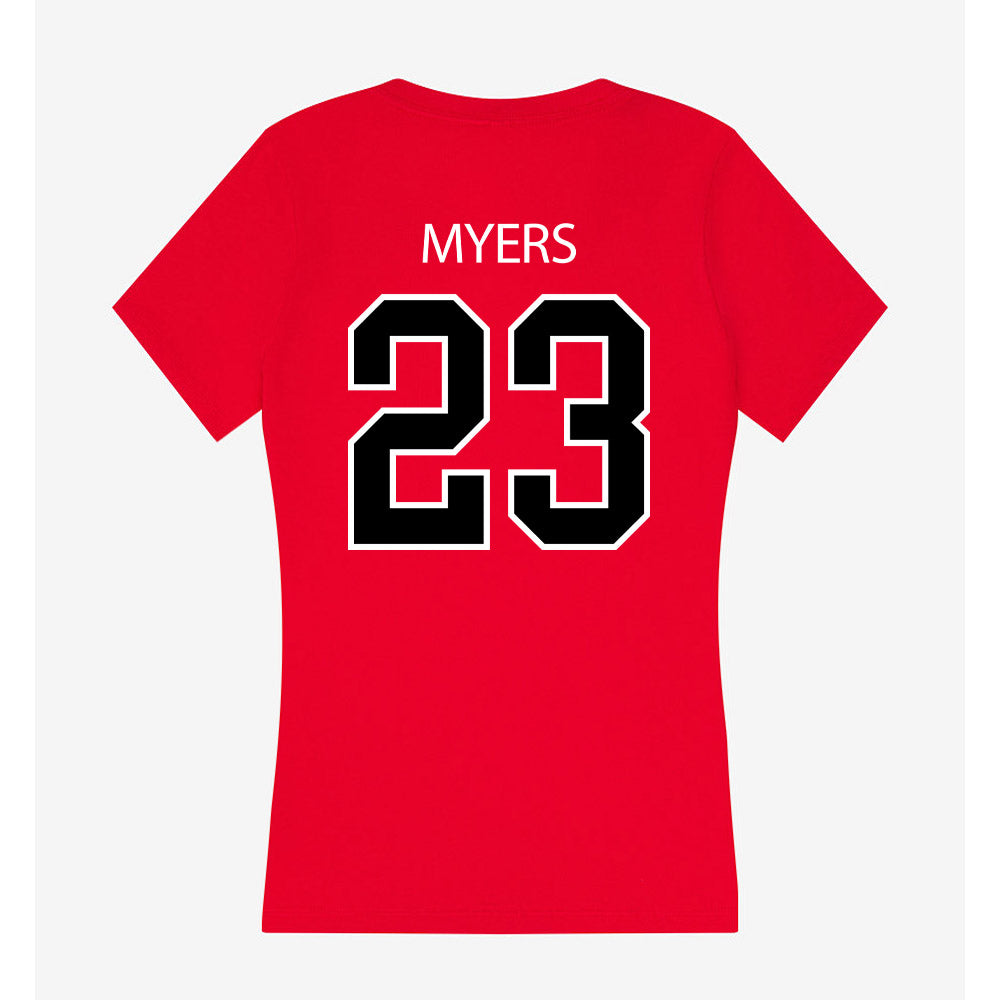 Marist - NCAA Football : Stephen Myers - Women's V-Neck T-Shirt-1