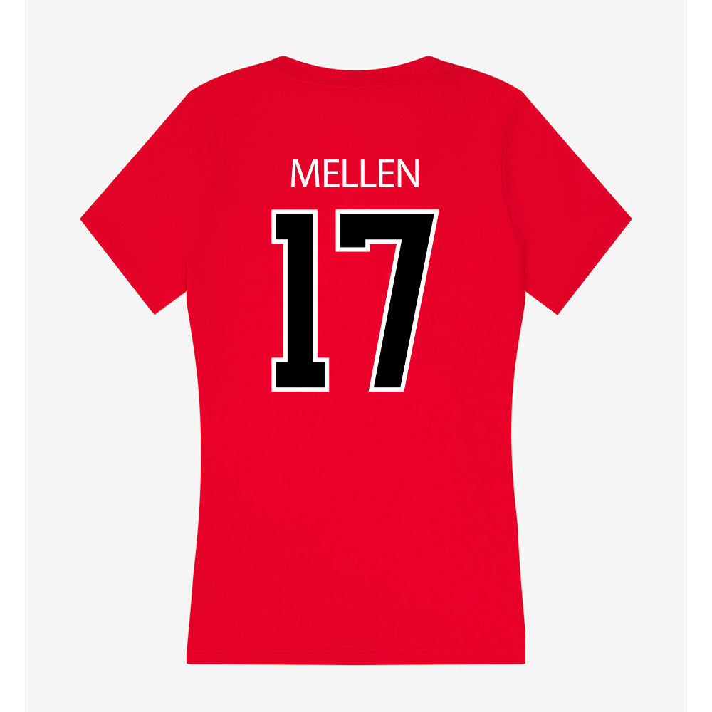 Marist - NCAA Men's Soccer : Noah Mellen - Women's V-Neck T-Shirt-1