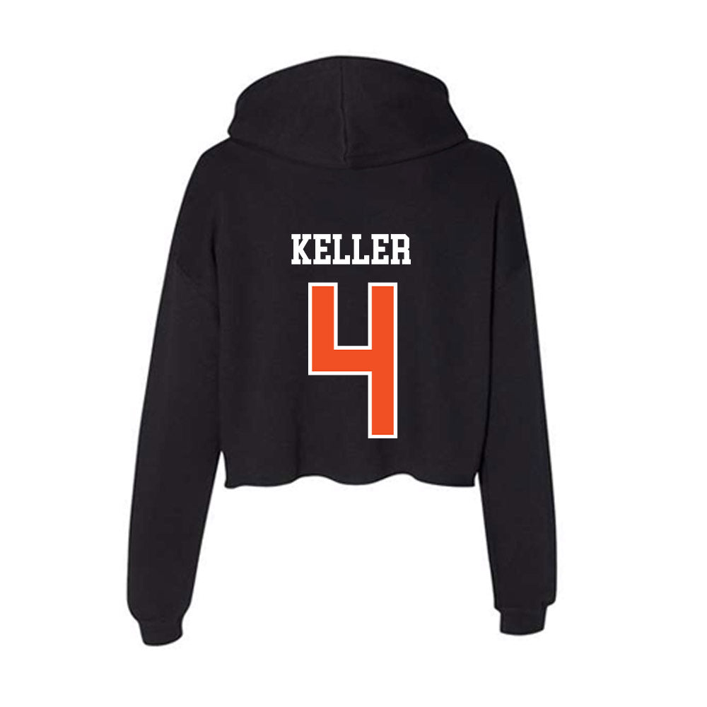 ECU - NCAA Softball : Katelin Keller - Women's Crop Fleece Hoodie-1