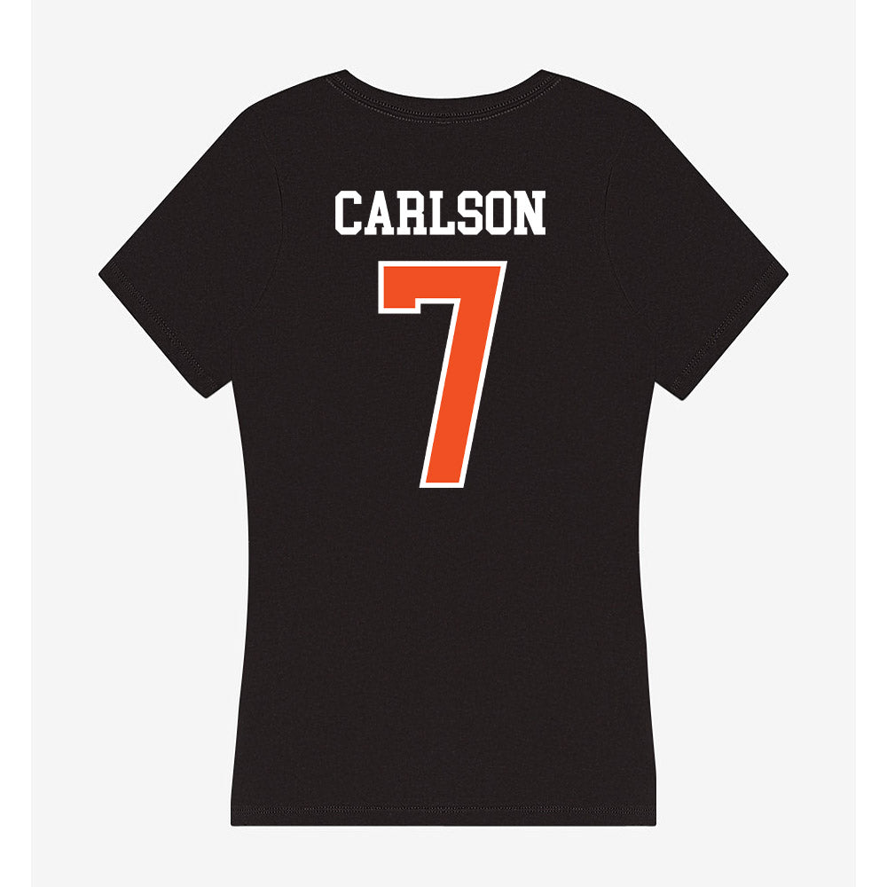 ECU - NCAA Women's Soccer : Makaiah Carlson - Women's V-Neck T-Shirt-1
