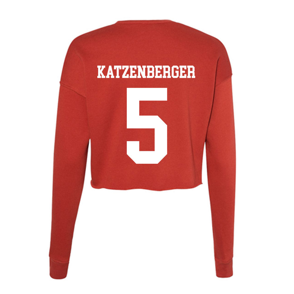 MSUM - NCAA Women's Soccer : Lauryn Katzenberger - Women's Cropped Crew Fleece-1