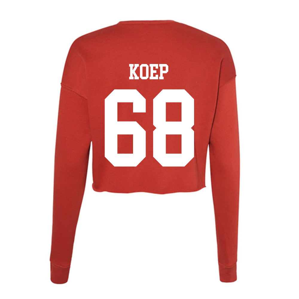 MSUM - NCAA Football : Zakary Koep - Women's Cropped Crew Fleece-1