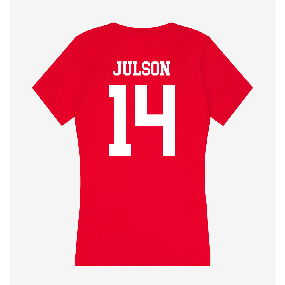 MSUM - NCAA Football : Jack Julson - Women's V-Neck T-Shirt-1