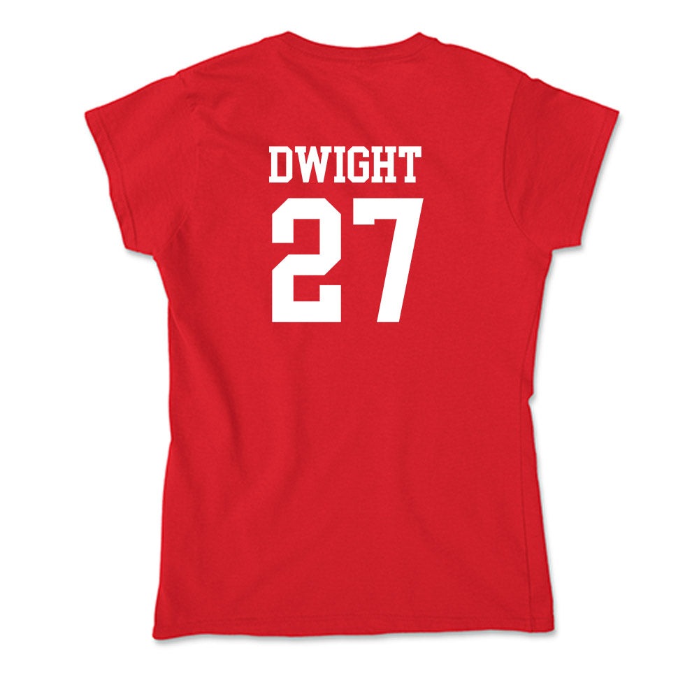 MSUM - NCAA Softball : Janika Dwight - Soft Style Women’s T-Shirt-1