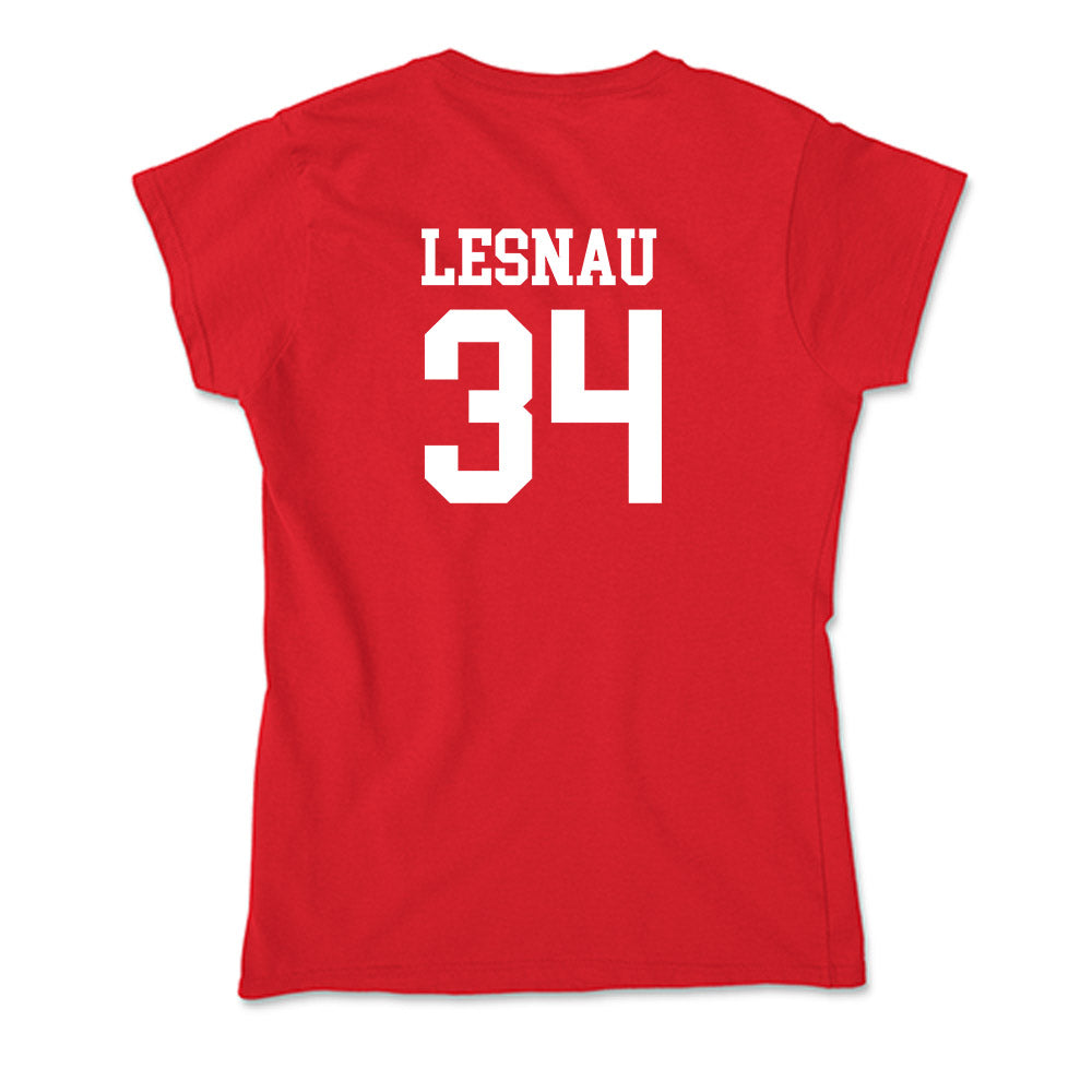 MSUM - NCAA Women's Soccer : Aubrey Lesnau - Soft Style Women’s T-Shirt-1