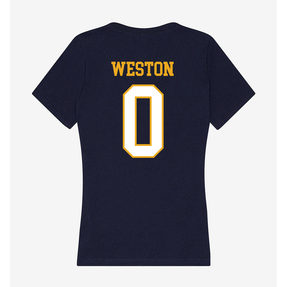 ETBU - NCAA Men's Soccer : Joshua Weston - Women's V-Neck T-Shirt-1