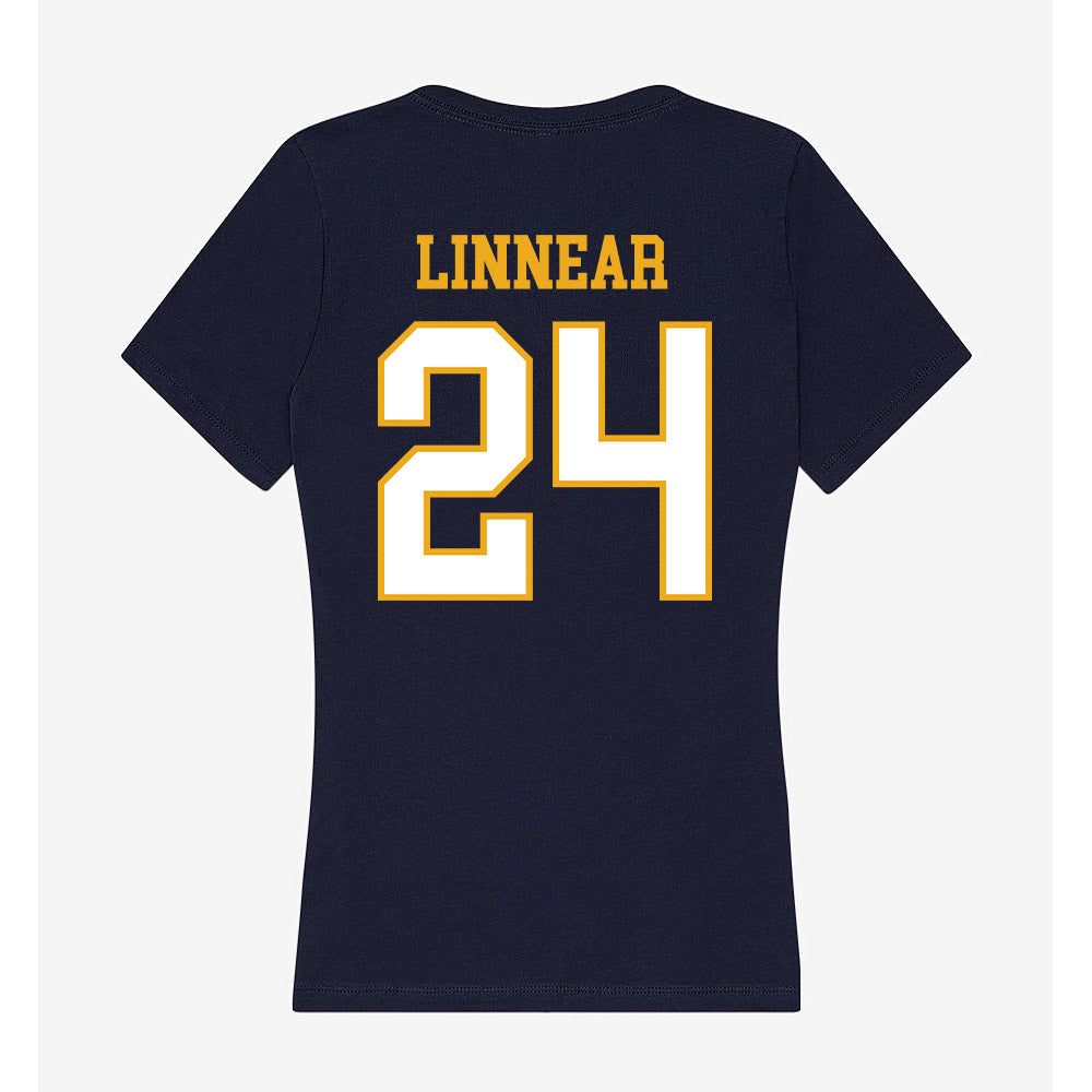 ETBU - NCAA Football : Bryson Linnear - Women's V-Neck T-Shirt-1