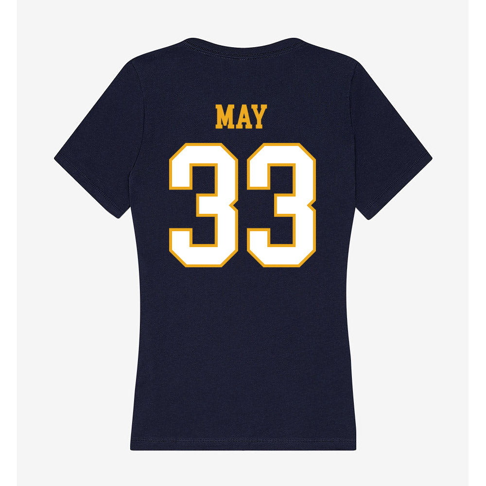 ETBU - NCAA Baseball : Carter May - Women's V-Neck T-Shirt-1
