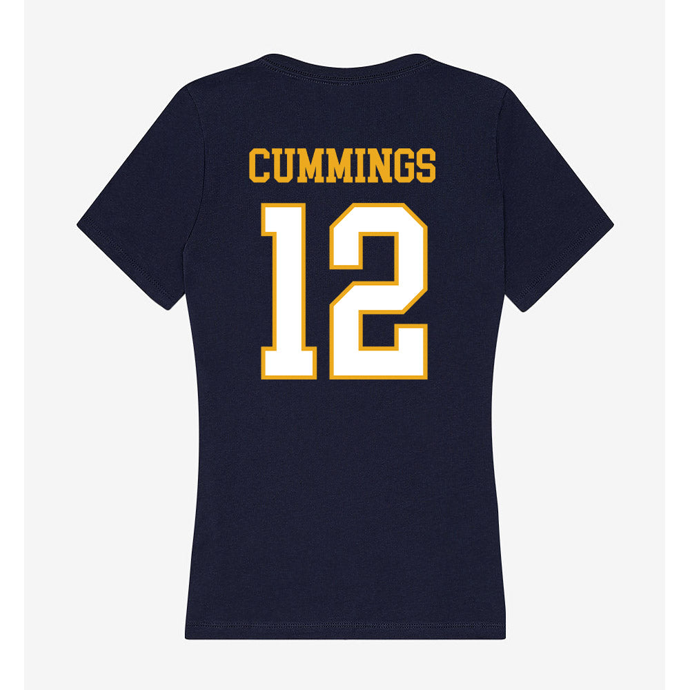 ETBU - NCAA Softball : Tauryn Cummings - Women's V-Neck T-Shirt-1