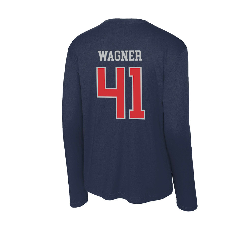 SMC - NCAA Baseball : Chase Wagner - Activewear Long Sleeve T-Shirt-1