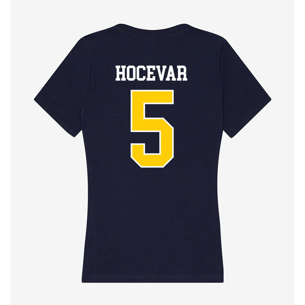 Toledo - NCAA Women's Basketball : Alexa Hocevar - Women's V-Neck T-Shirt-1