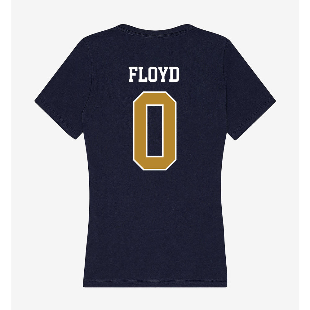 FIU - NCAA Football : Da'Vontae Floyd - Women's V-Neck T-Shirt-1