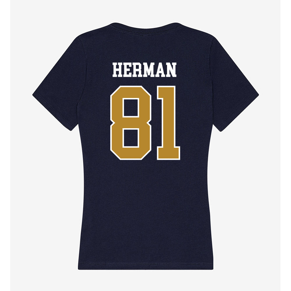 FIU - NCAA Football : Dylan Herman - Women's V-Neck T-Shirt-1