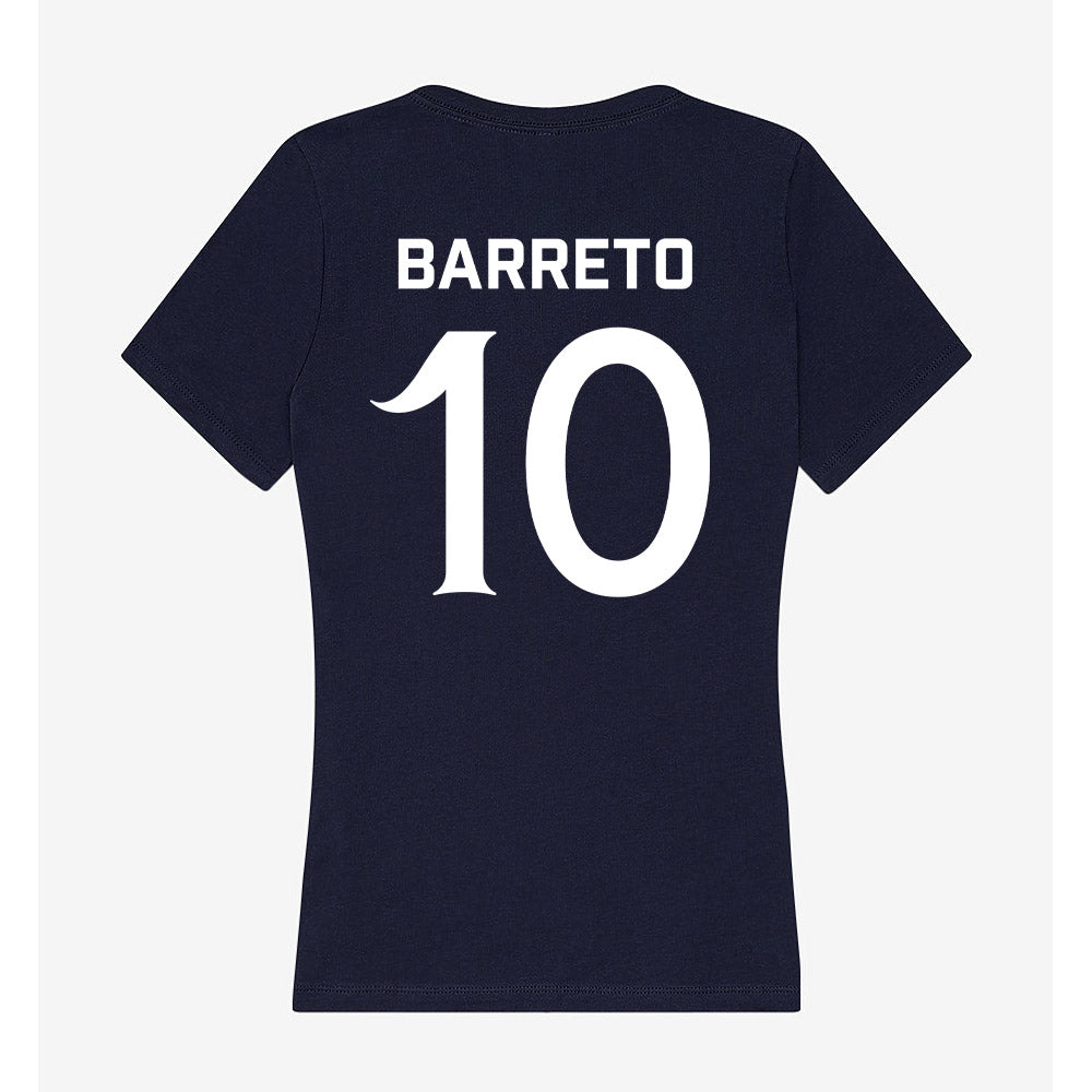 Queens - NCAA Women's Basketball : Ana Barreto - Women's V-Neck T-Shirt-1
