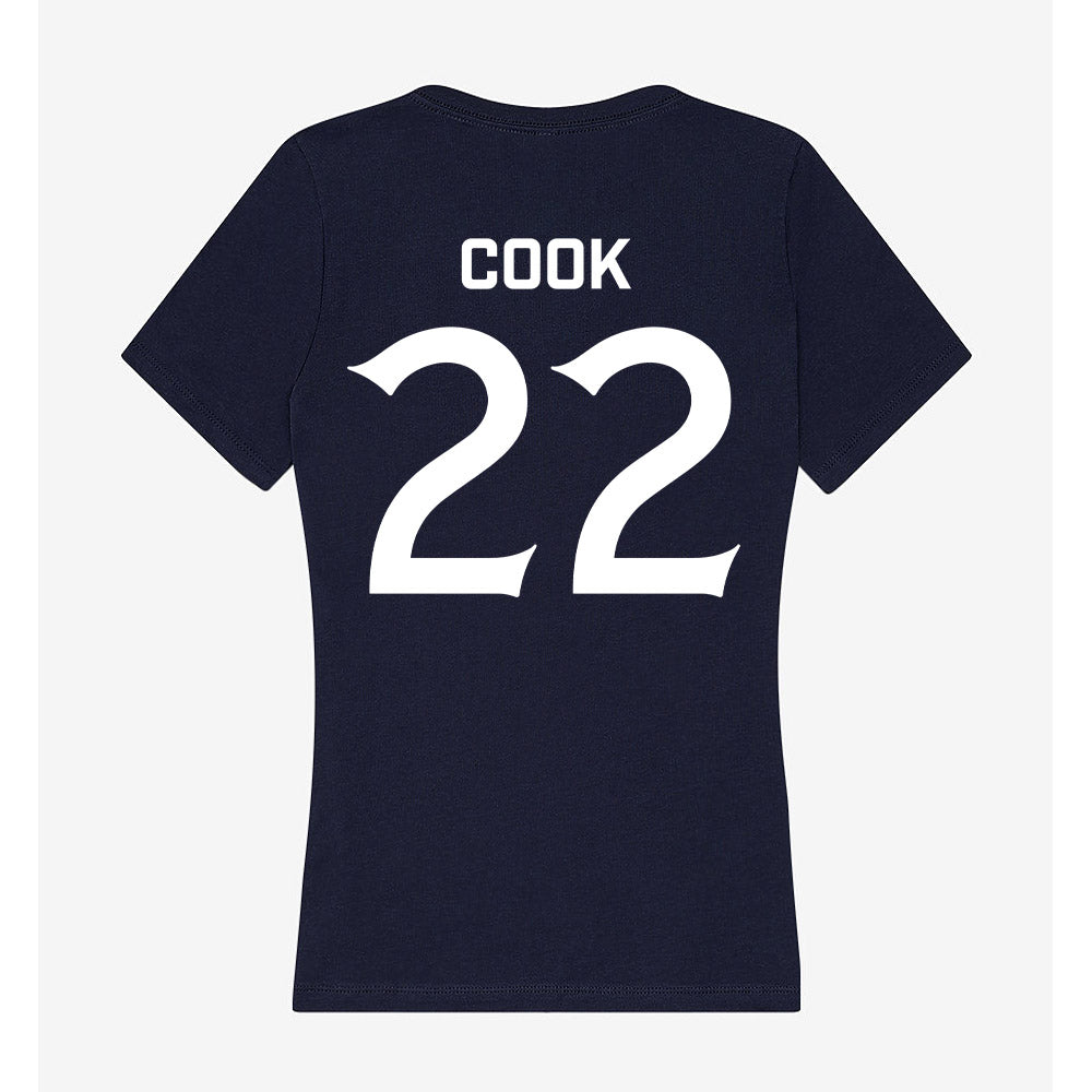 Queens - NCAA Women's Volleyball : Marlee Cook - Women's V-Neck T-Shirt-1