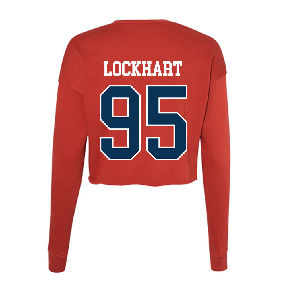 Saginaw Valley - NCAA Football : Jayden Lockhart - Women's Cropped Crew Fleece-1