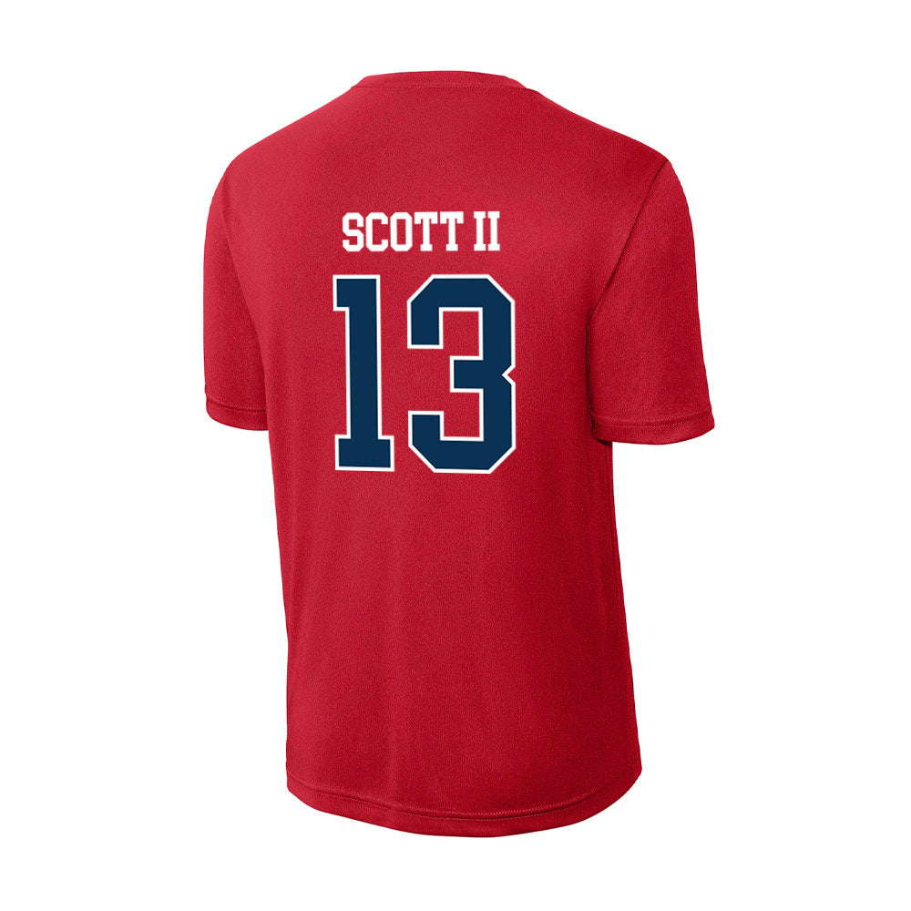Saginaw Valley - NCAA Men's Basketball : Dontez Scott II - Activewear T-Shirt-1