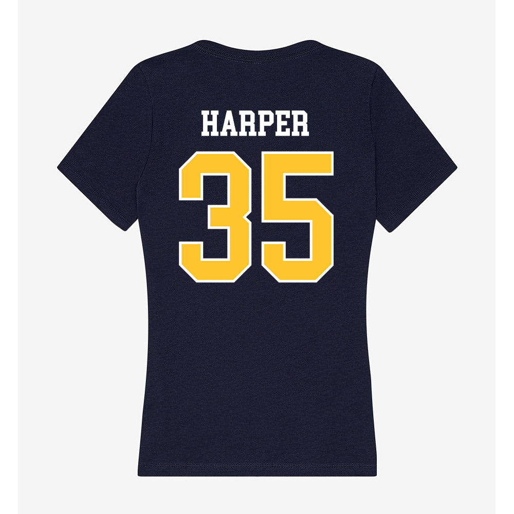 North Carolina A&T - NCAA Baseball : Bo Harper - Women's V-Neck T-Shirt-1