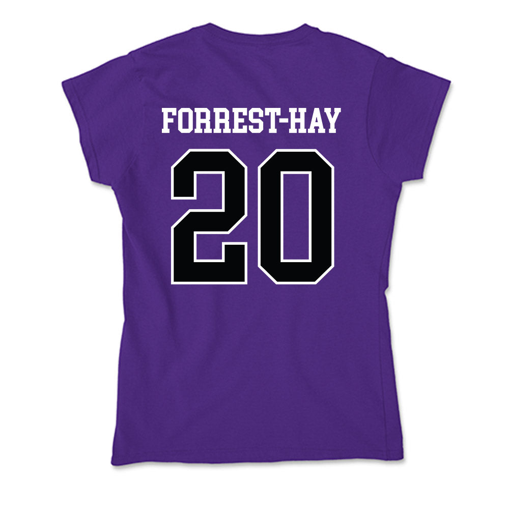 Stonehill - NCAA Men's Soccer : James Forrest-Hay - Soft Style Women’s T-Shirt-1