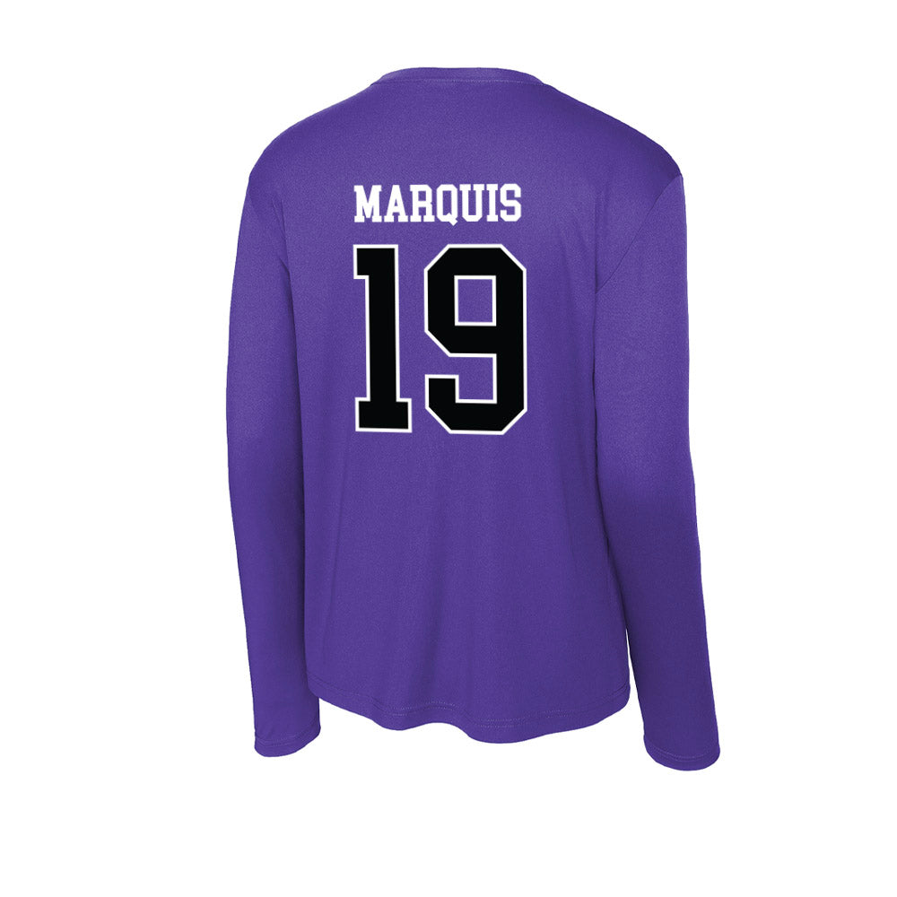 Stonehill - NCAA Men's Soccer : Ethan Marquis - Activewear Long Sleeve T-Shirt-1