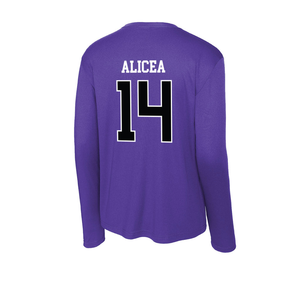 Stonehill - NCAA Softball : Juliana Alicea - Activewear Long Sleeve T-Shirt-1