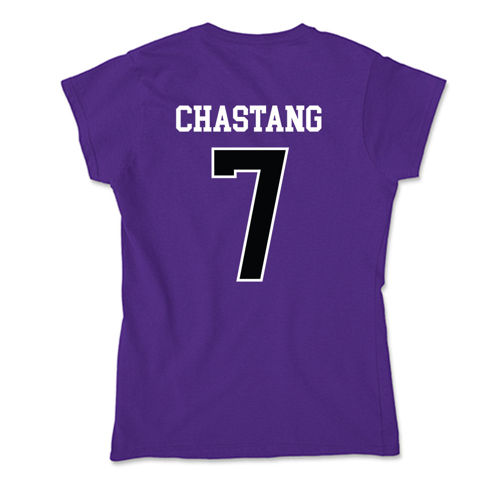 Stonehill - NCAA Men's Tennis : Alexis Chastang - Soft Style Women’s T-Shirt-1