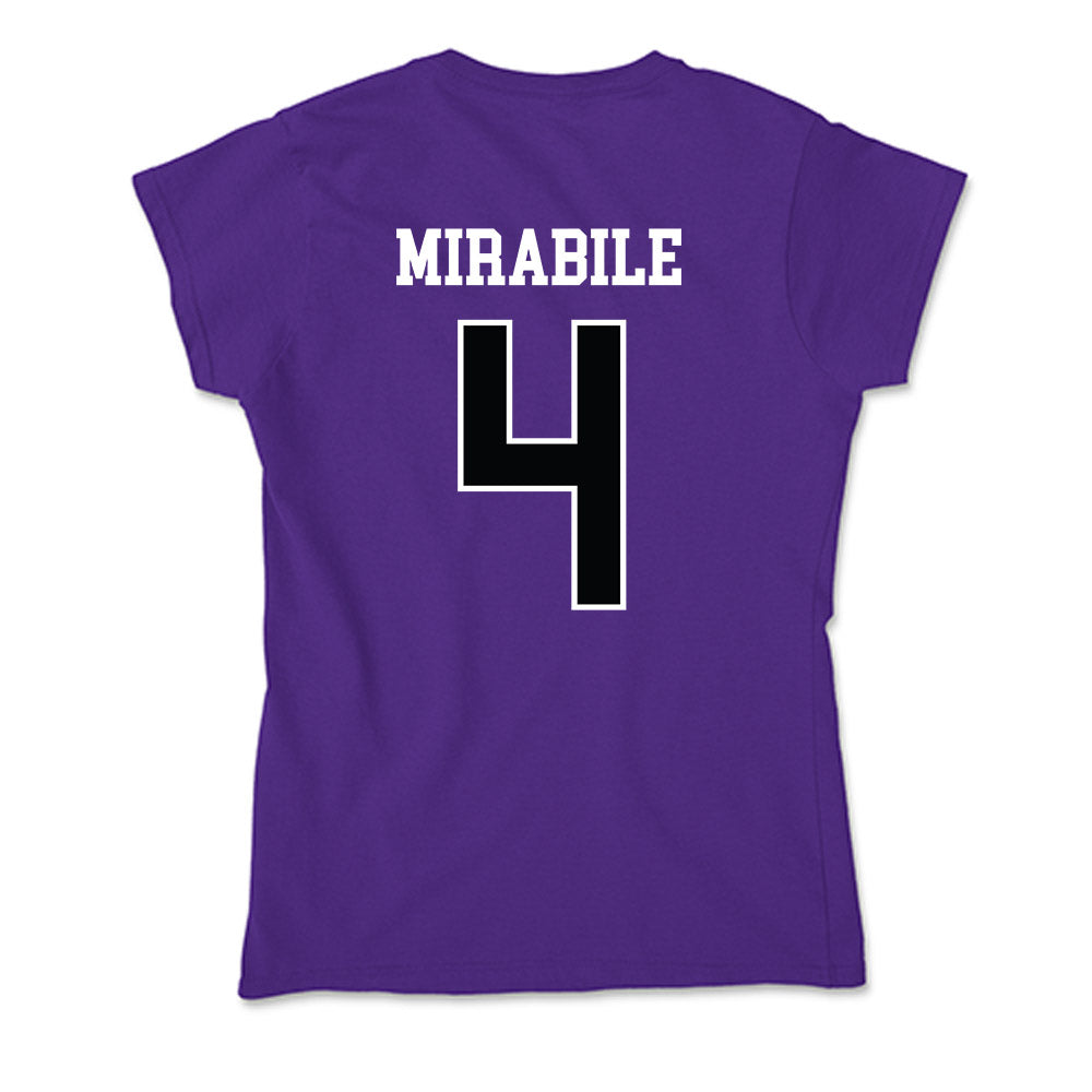 Stonehill - NCAA Women's Field Hockey : Karleigh Mirabile - Soft Style Women’s T-Shirt-1
