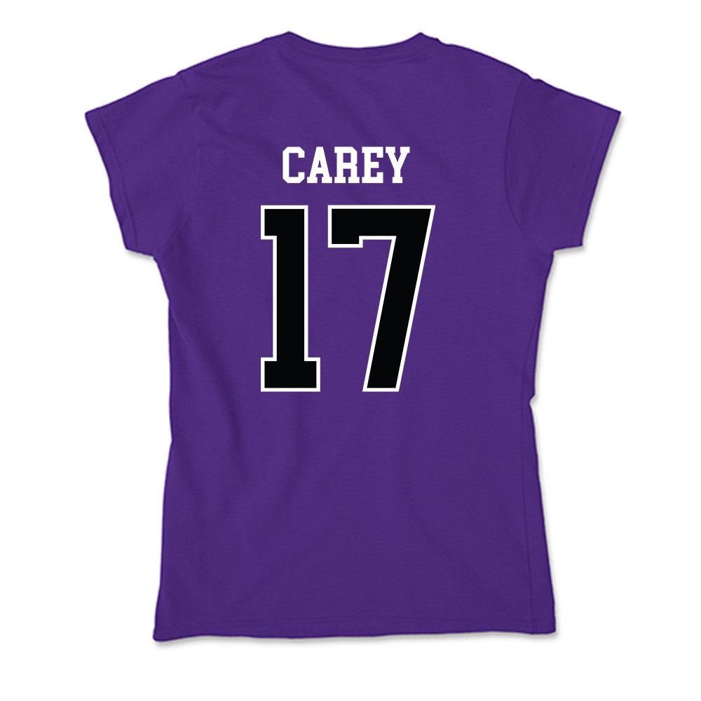Stonehill - NCAA Women's Soccer : Katie Carey - Soft Style Women’s T-Shirt-1