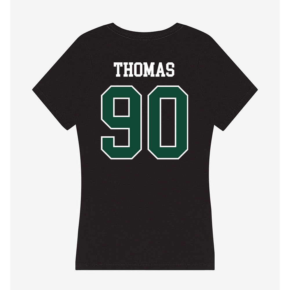 Tiffin - NCAA Football : Amare Thomas - Women's V-Neck T-Shirt-1