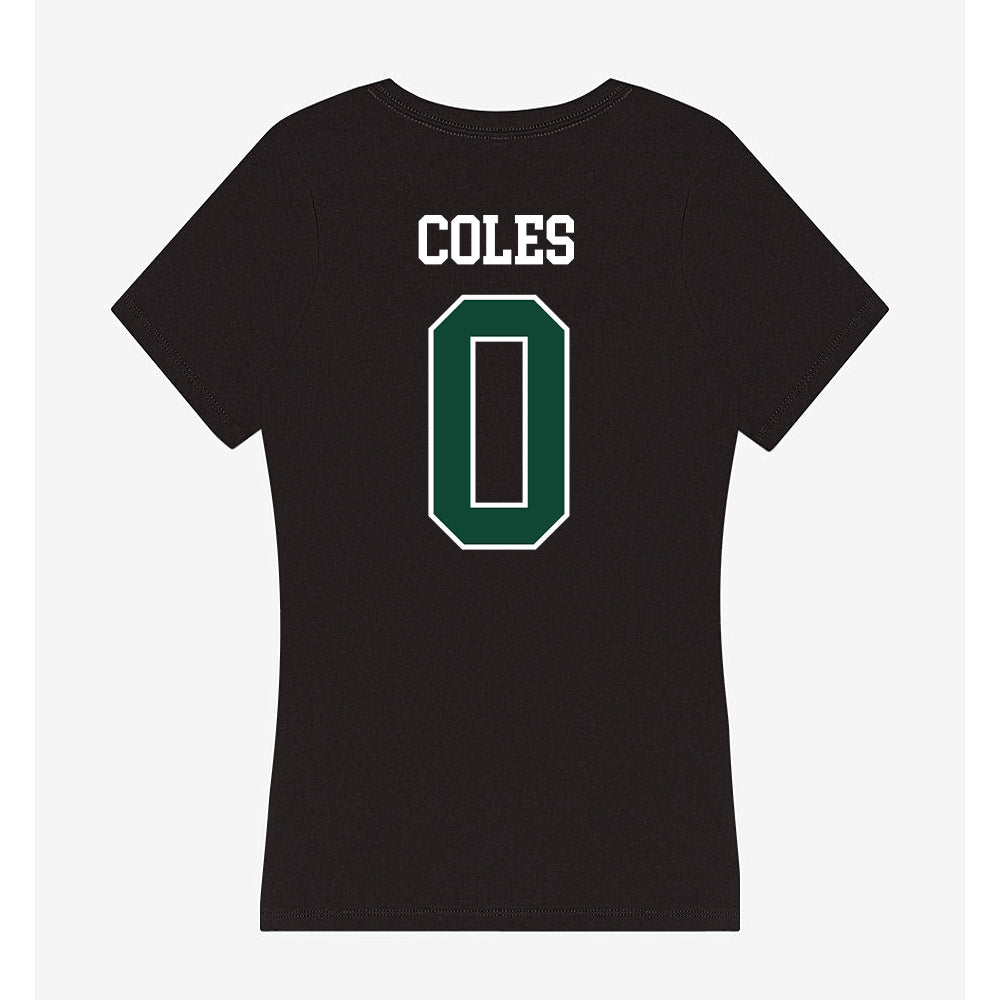 Tiffin - NCAA Football : Jalen Coles - Women's V-Neck T-Shirt-1