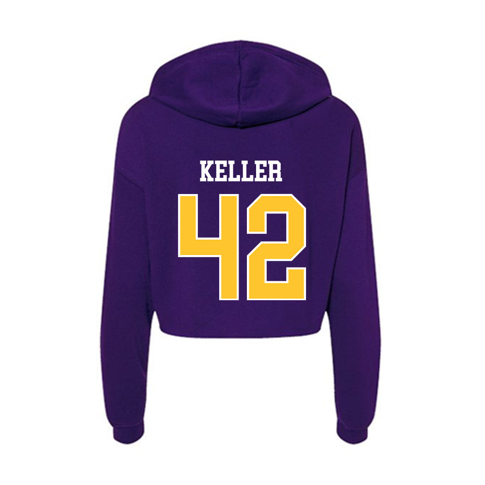 LSUA - NCAA Baseball : Brian Keller - Women's Crop Fleece Hoodie-1