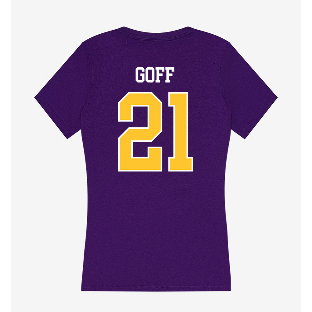 LSUA - NCAA Women's Basketball : Princis Goff - Women's V-Neck T-Shirt-1