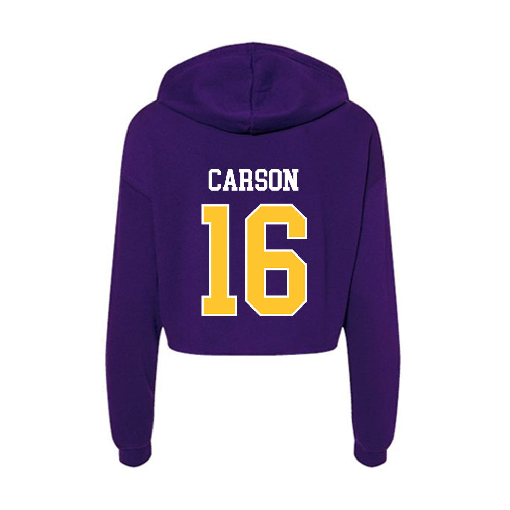LSUA - NCAA Baseball : Kyler Carson - Women's Crop Fleece Hoodie-1